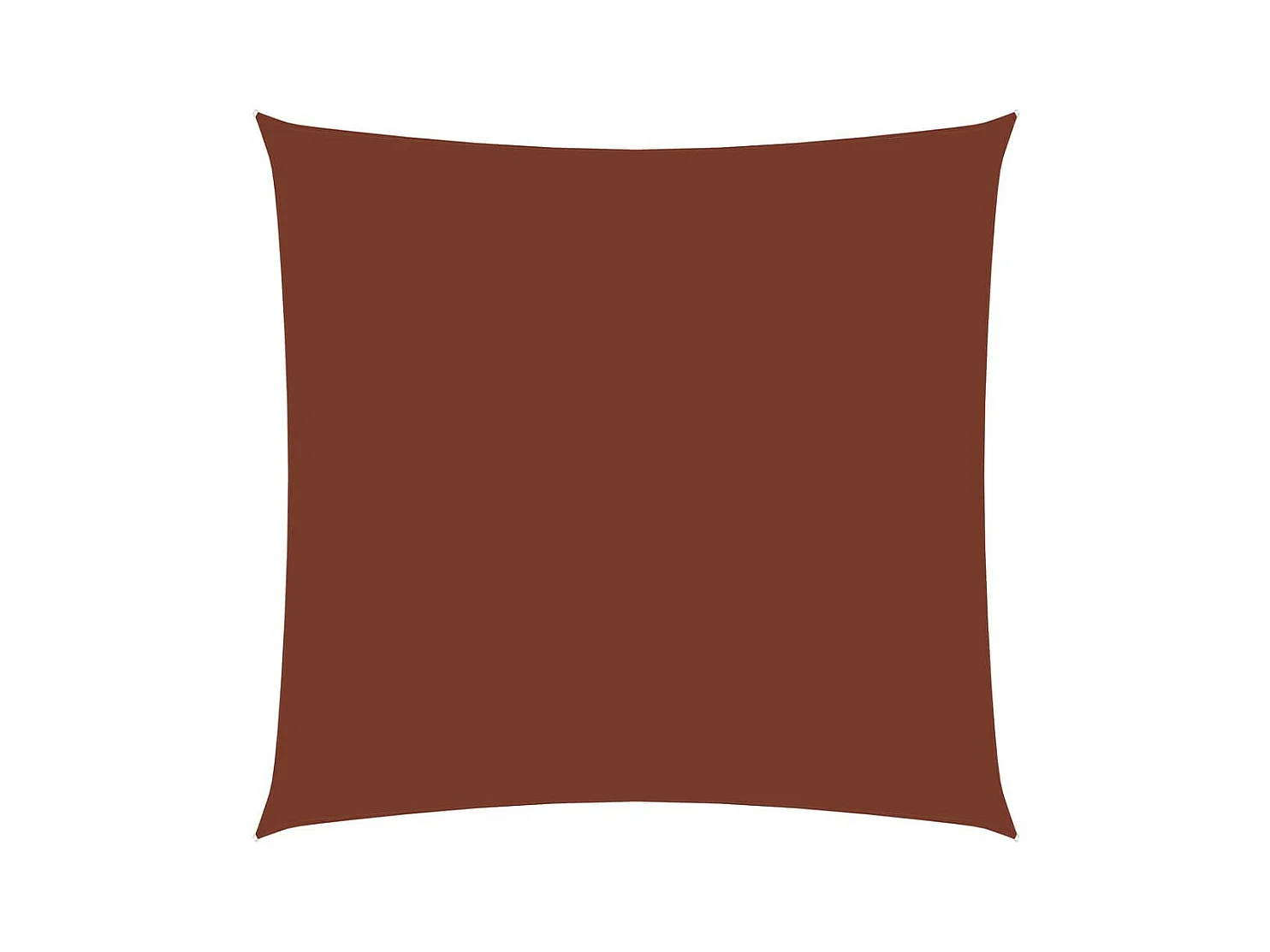 Voile de parasol Tissu Oxford carré 4,5x4,5 m Terre cuite