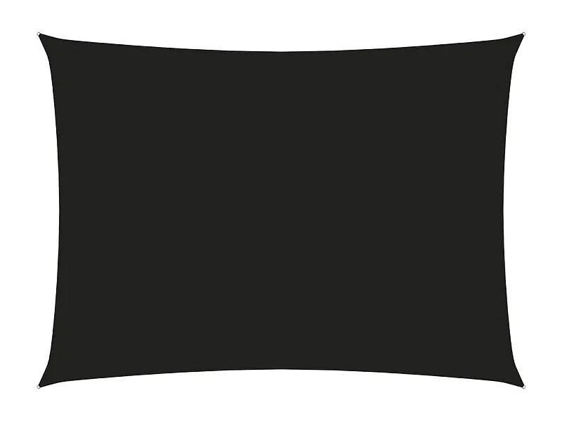 Voile de parasol Tissu Oxford rectangulaire 3x4,5 m Noir