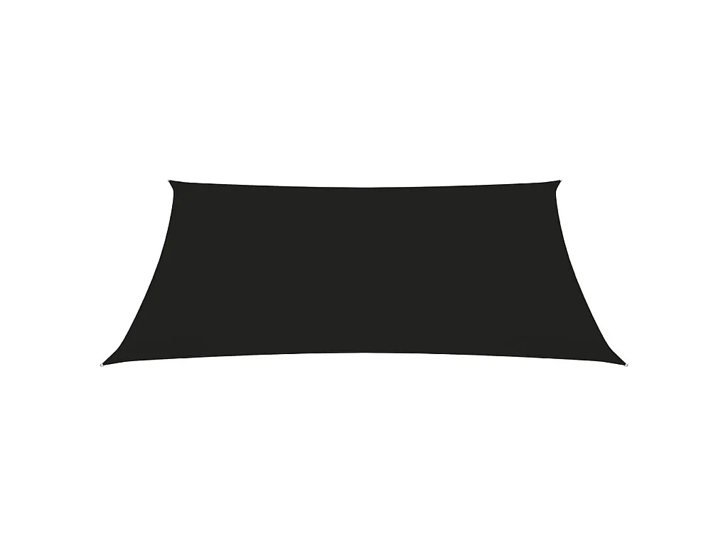 Voile de parasol Tissu Oxford rectangulaire 3x4,5 m Noir