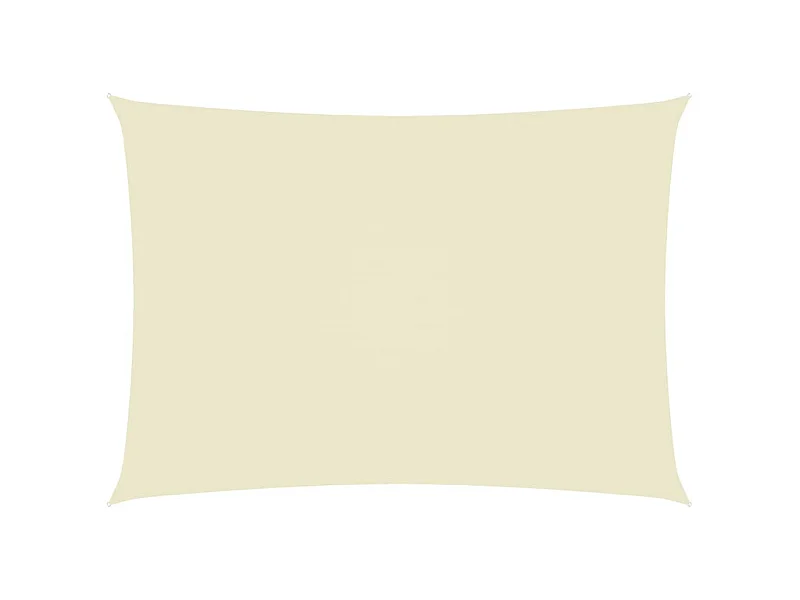 Voile de parasol Tissu Oxford rectangulaire 2,5x4,5 m Crème