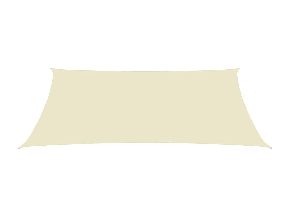Voile de parasol Tissu Oxford rectangulaire 3,5x5 m Crème