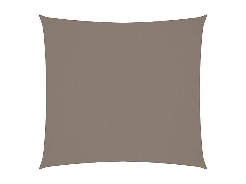 Voile de parasol Tissu Oxford carré 3x3 m Taupe