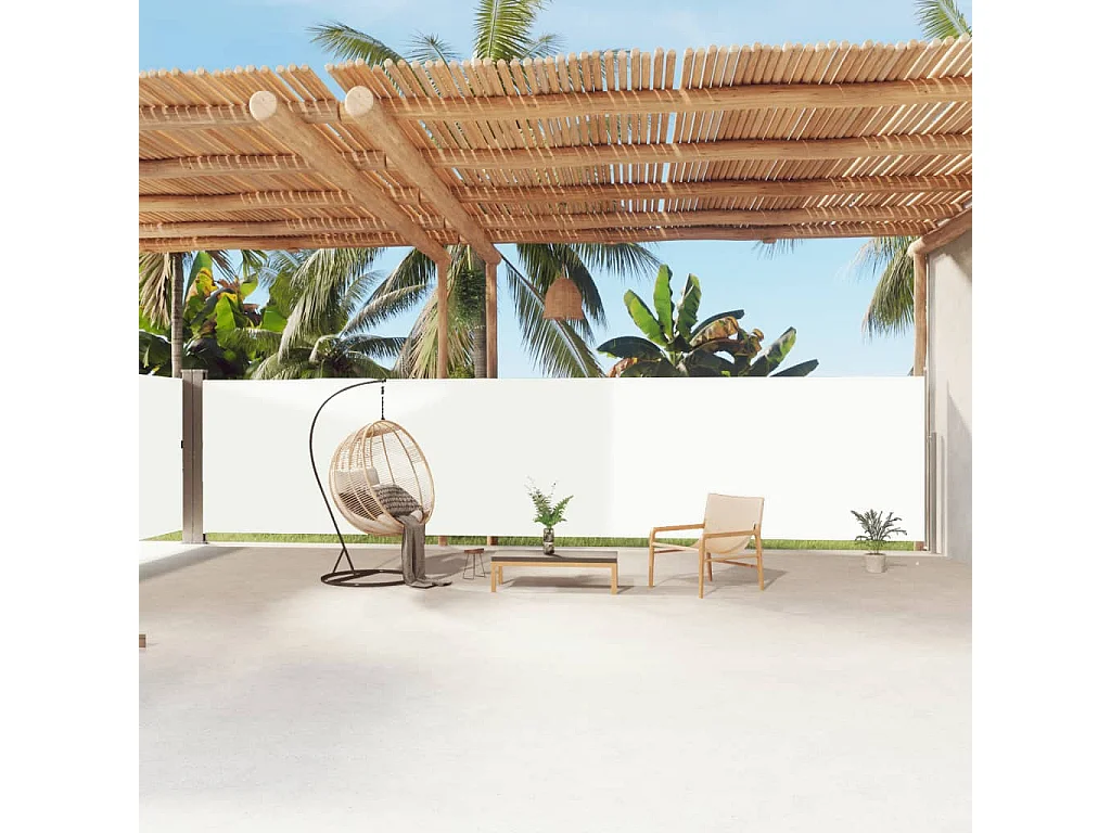 Auvent latéral rétractable Crème 180x1200