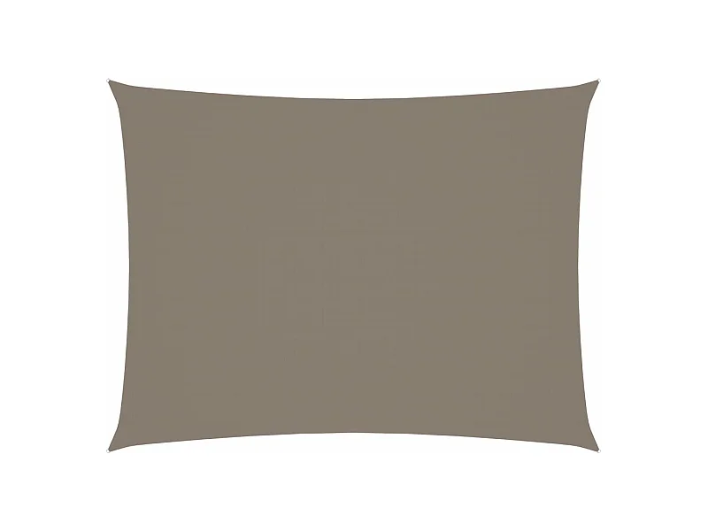 Voile de parasol Tissu Oxford rectangulaire 5x7 m Taupe