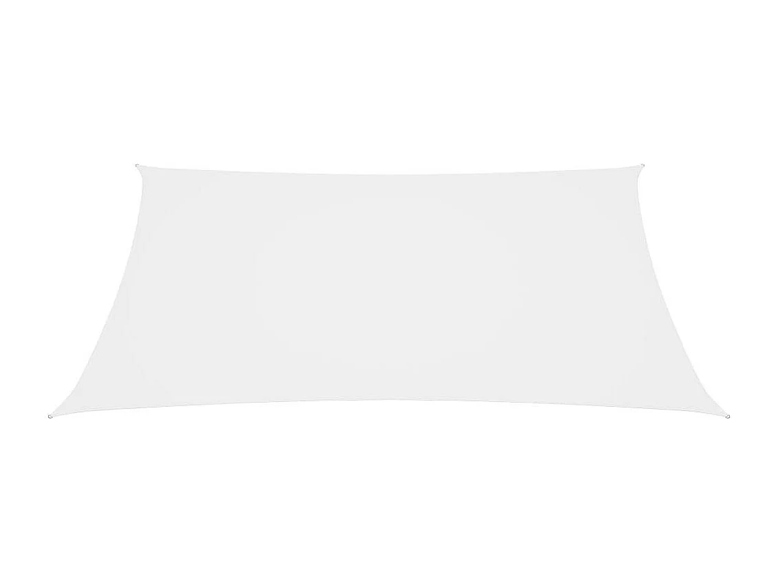 Voile de parasol Tissu Oxford rectangulaire 2x3 m Blanc