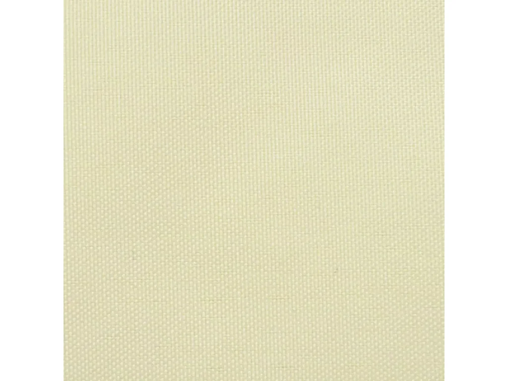 Parasol en tissu Oxford carré 3,6 x 3,6 m Crème