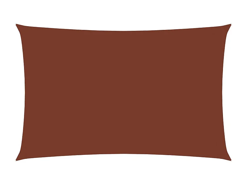 Voile de parasol Tissu Oxford rectangulaire 4x7 m Terre cuite