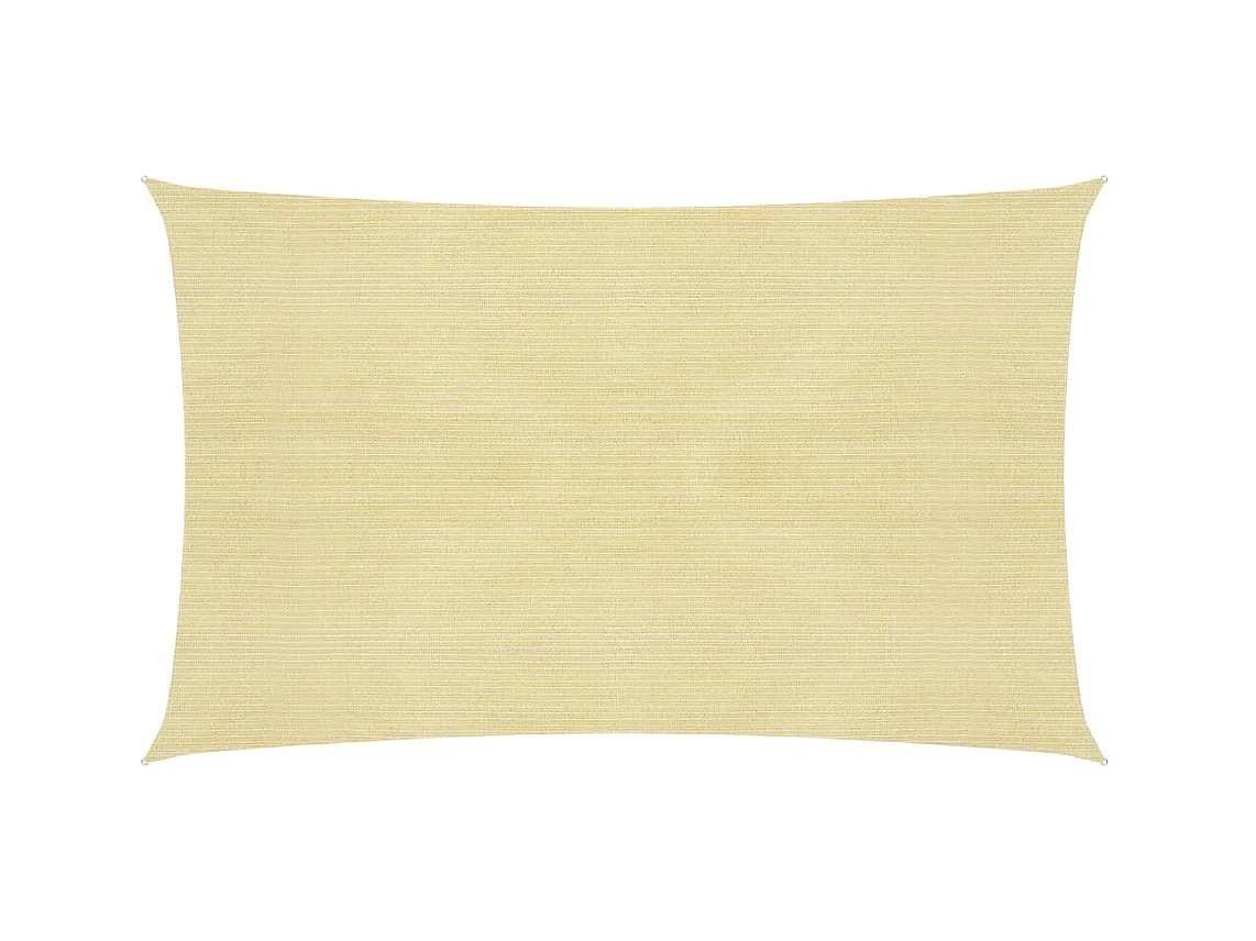 Voile d'ombrage 160 g-m² Beige 3x6 m PEHD