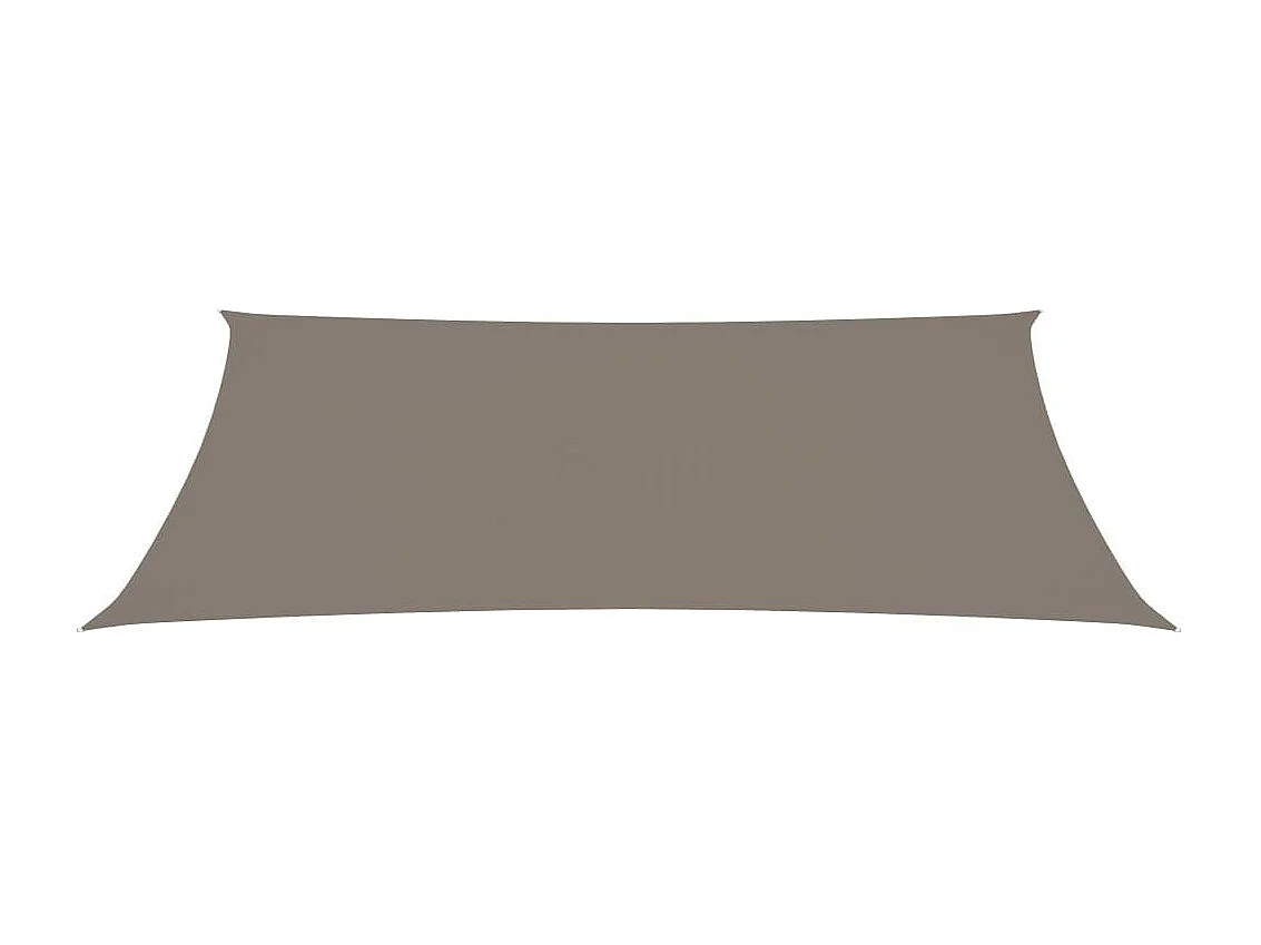 Voile de parasol Tissu Oxford rectangulaire 3x6 m Taupe
