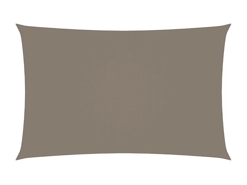 Voile de parasol Tissu Oxford rectangulaire 3x6 m Taupe