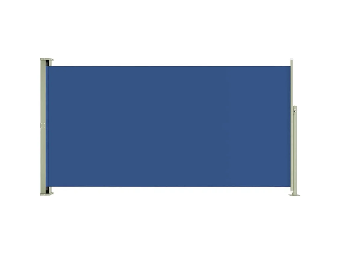 Auvent latéral rétractable de patio 160x300 Bleu 2
