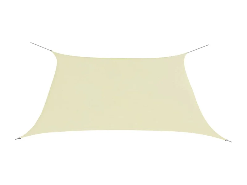 Voile de parasol Tissu Oxford Carré 2 x 2 m Crème