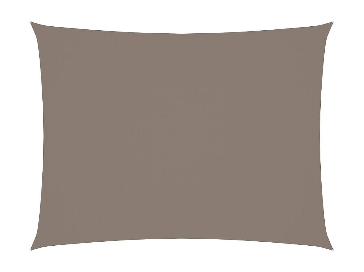 Voile de parasol Tissu Oxford rectangulaire 2,5x3,5 m Taupe