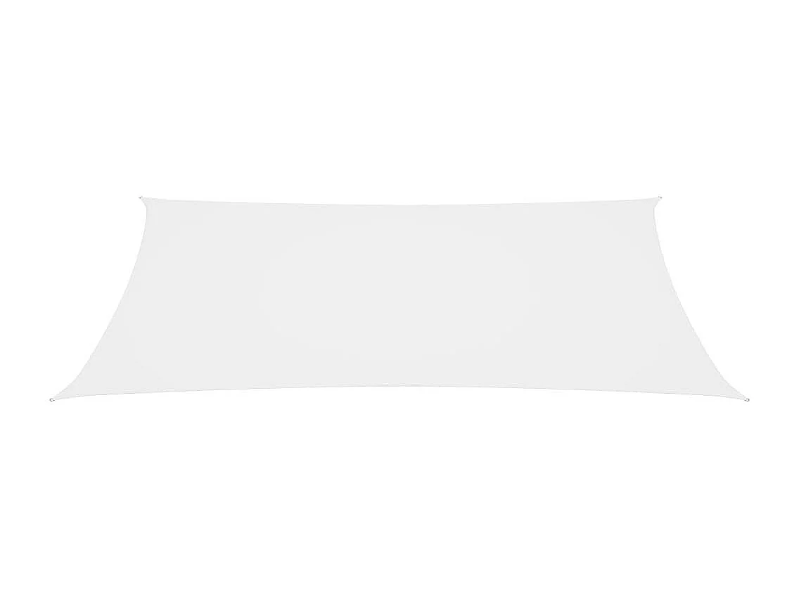 Voile de parasol Tissu Oxford rectangulaire 2x4,5 m Blanc