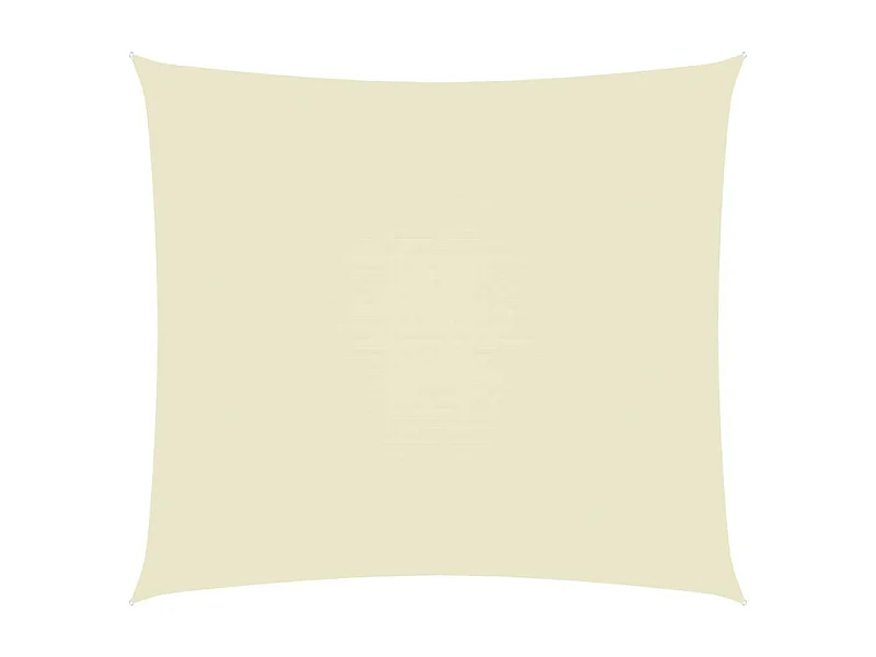Voile de parasol Tissu Oxford rectangulaire 2,5x3,5 m Crème