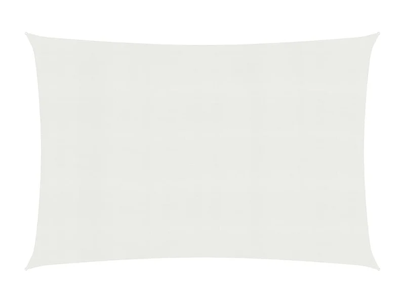 Voile d'ombrage 160 g-m² Blanc 5x7 m PEHD