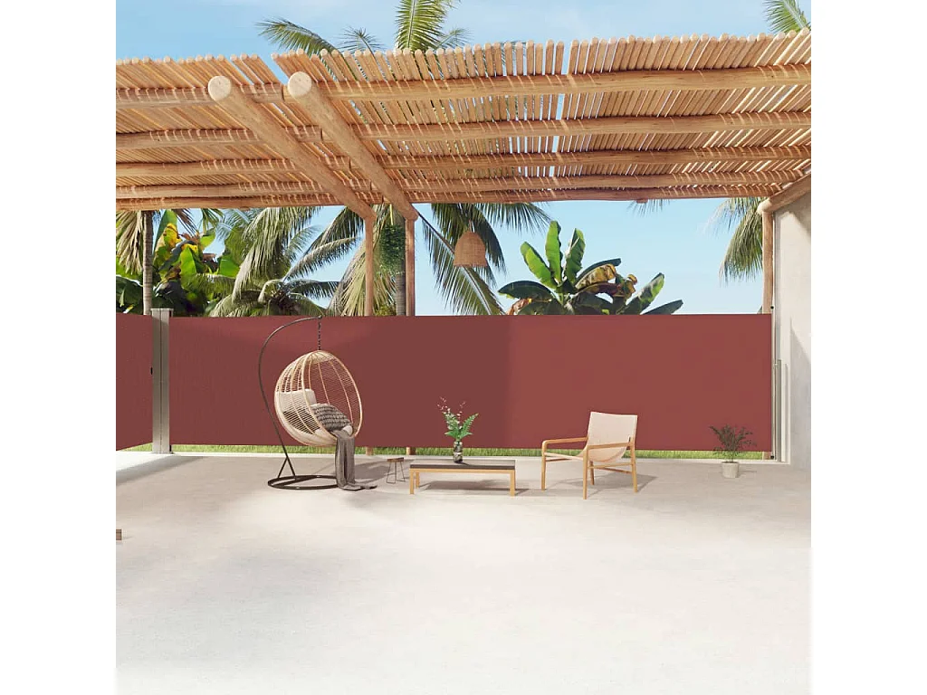 Auvent latéral rétractable Marron 180x1200