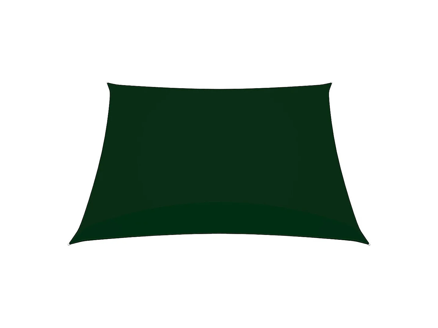 Voile de parasol Tissu Oxford carré 2x2 m Vert foncé
