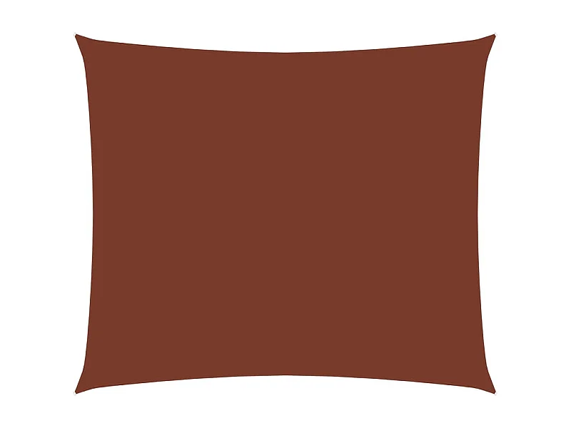 Voile de parasol Tissu Oxford rectangulaire 3x4,5 m Terre cuite