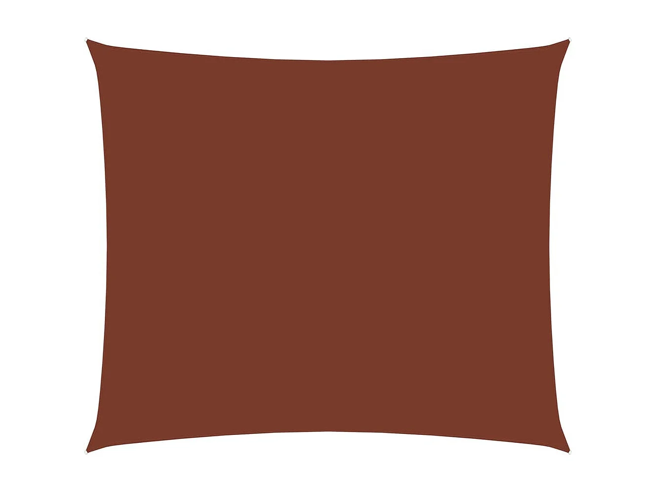 Voile de parasol Tissu Oxford rectangulaire 3x4,5 m Terre cuite
