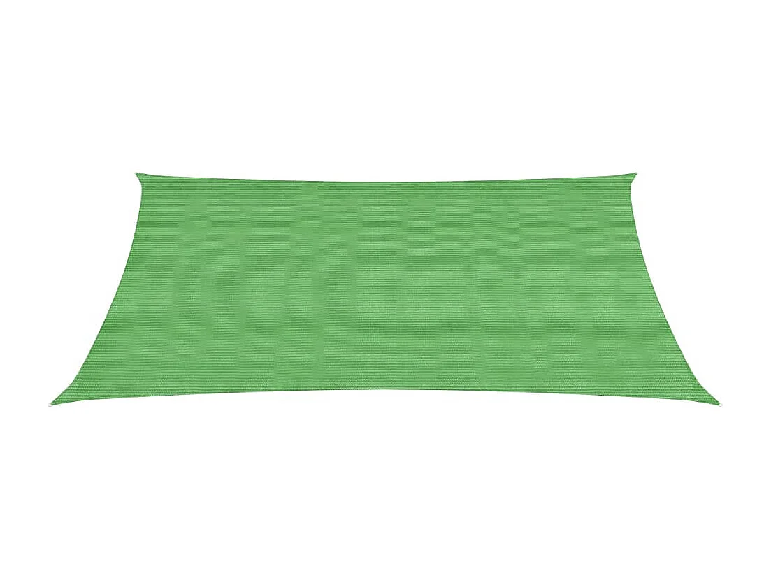 Voile d'ombrage 160 g-m² Vert clair 3,5x4,5 m PEHD