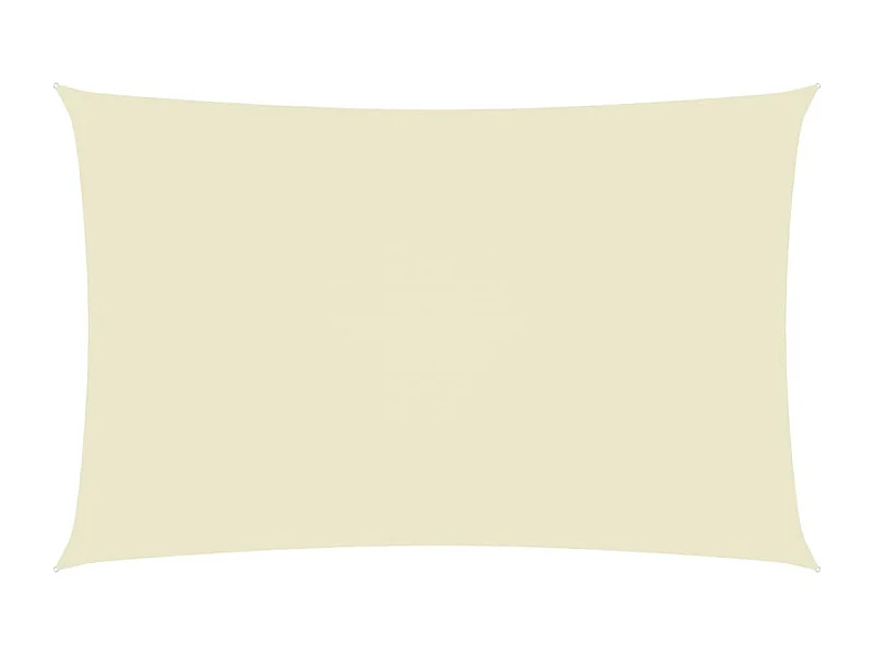 Voile de parasol Tissu Oxford rectangulaire 5x8 m Crème