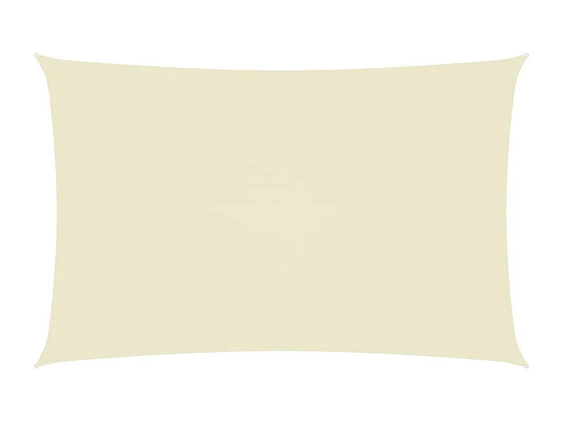 Voile de parasol Tissu Oxford rectangulaire 5x8 m Crème