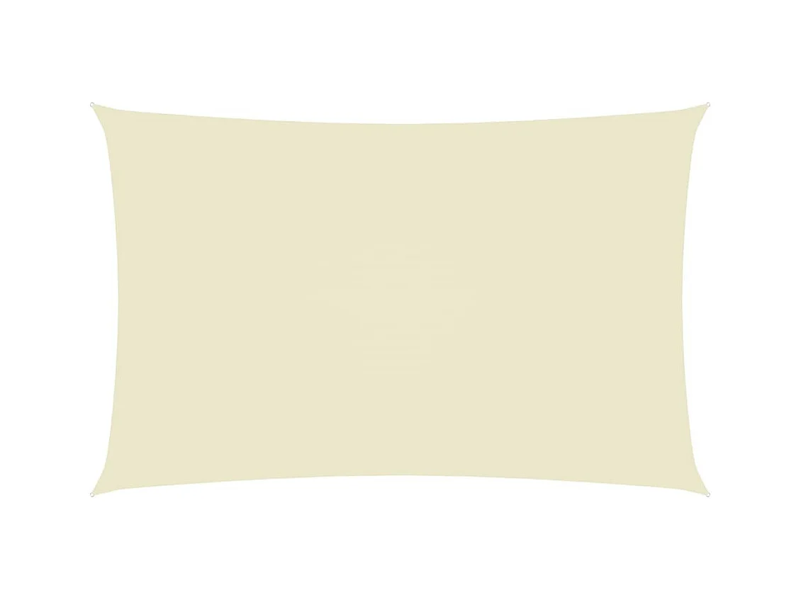 Voile de parasol Tissu Oxford rectangulaire 5x8 m Crème