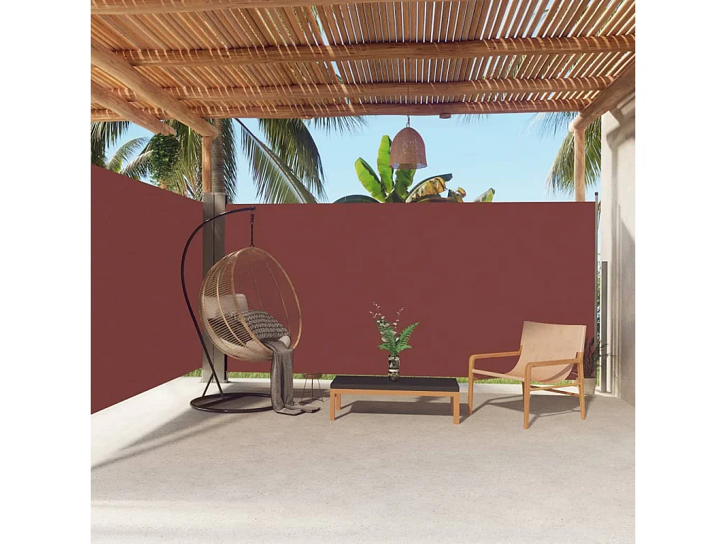 Auvent latéral rétractable Marron 180x600