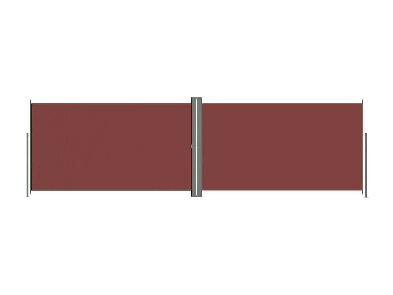 Auvent latéral rétractable Marron 180x600