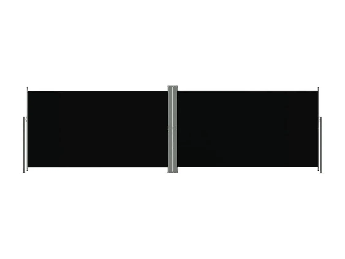 Auvent latéral rétractable Noir 180x600