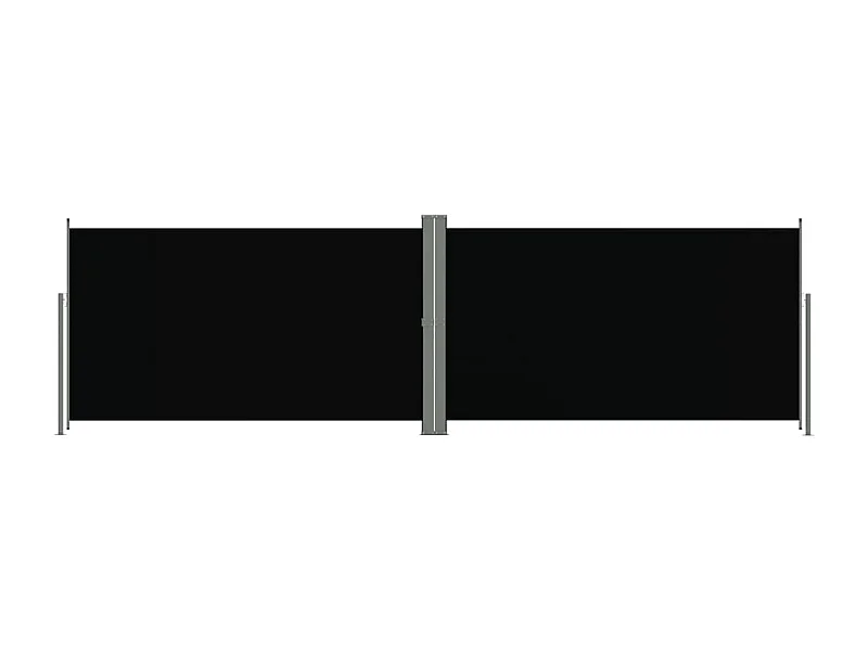 Auvent latéral rétractable Noir 180x600