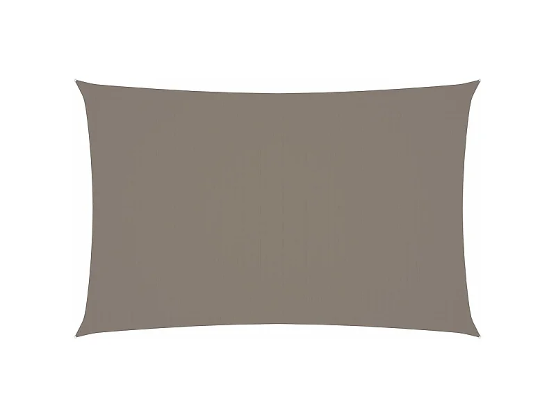 Voile de parasol Tissu Oxford rectangulaire 4x7 m Taupe