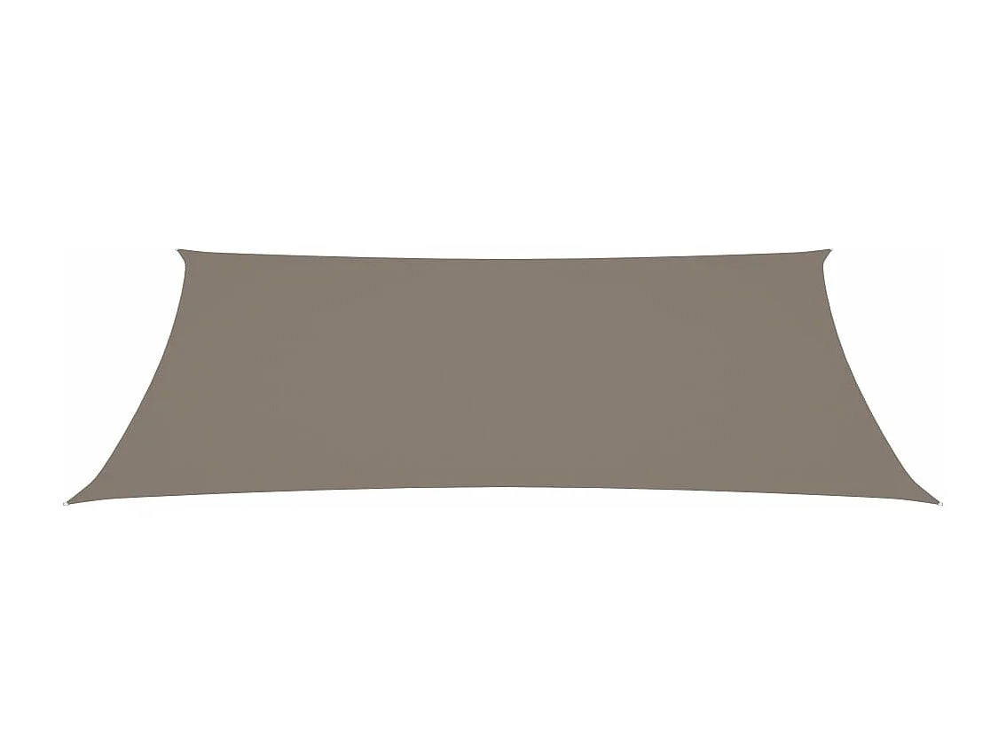 Voile de parasol Tissu Oxford rectangulaire 4x7 m Taupe
