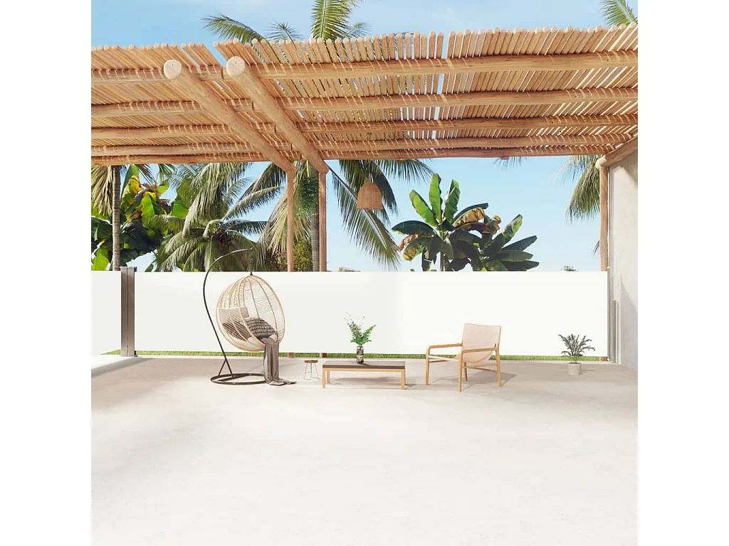 Auvent latéral rétractable Crème 140x1200