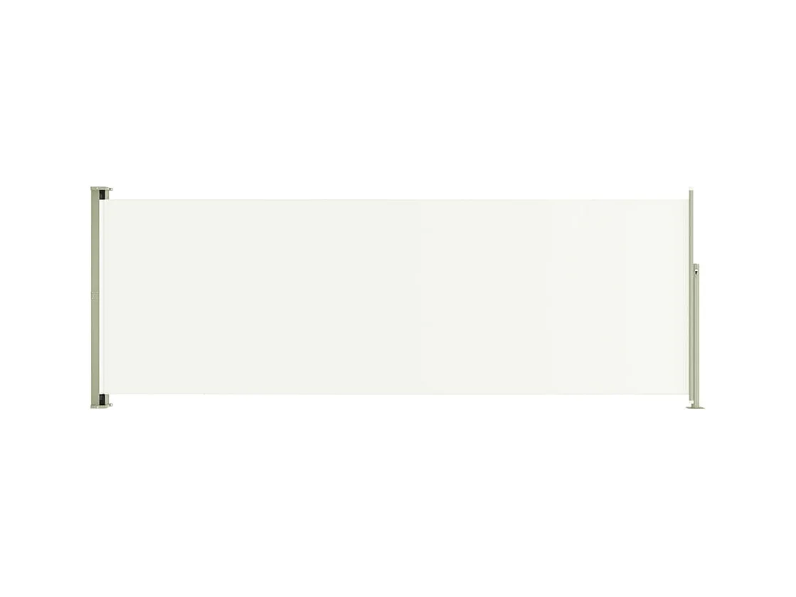 Auvent latéral rétractable de patio 220x600 Crème