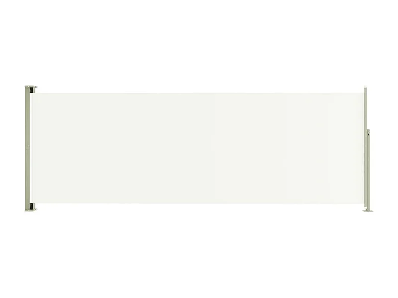 Auvent latéral rétractable de patio 220x600 Crème