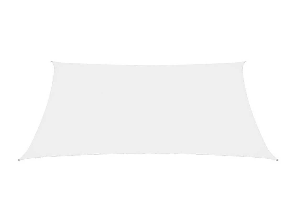 Voile de parasol Tissu Oxford carré 4x4 m Blanc