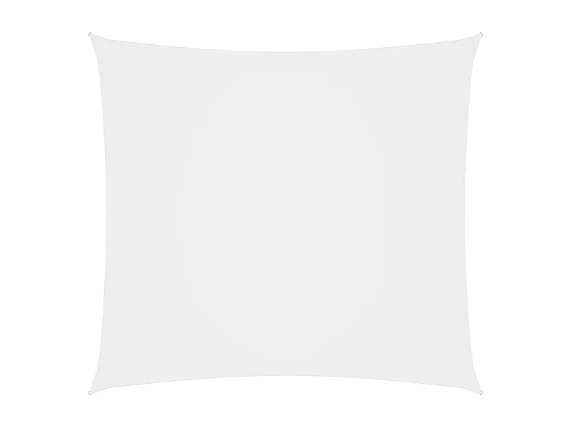 Voile de parasol Tissu Oxford carré 4x4 m Blanc