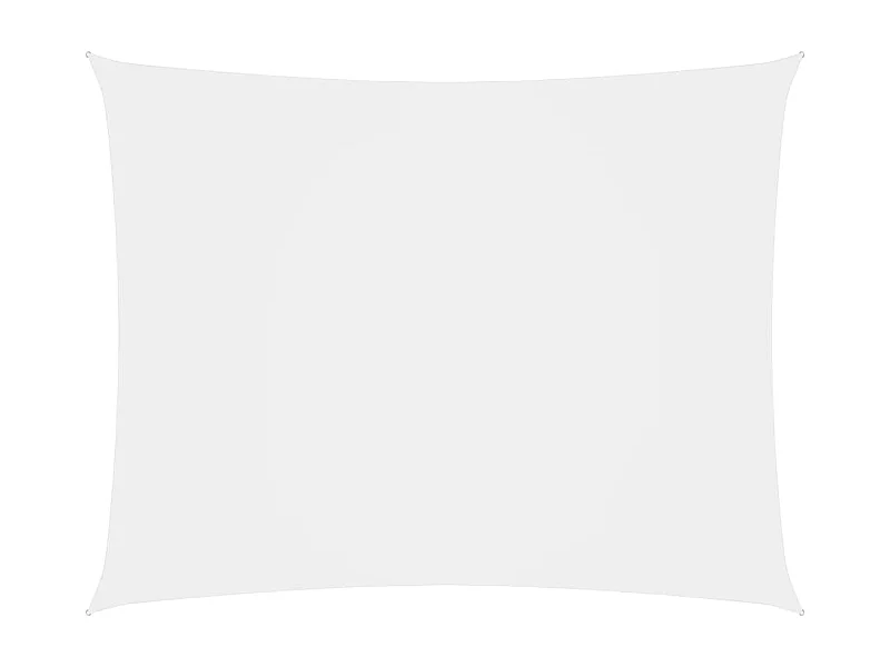 Voile de parasol Tissu Oxford rectangulaire 2,5x3,5 m Blanc