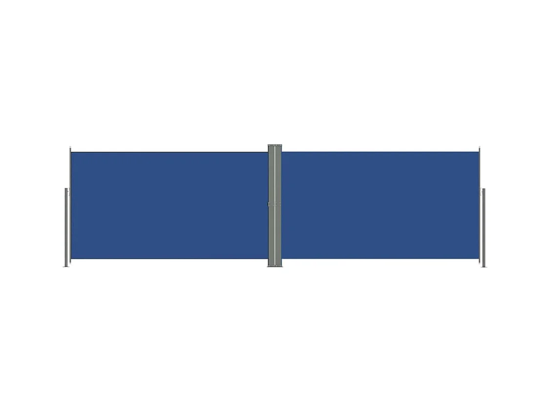 Auvent latéral rétractable Bleu 180x600