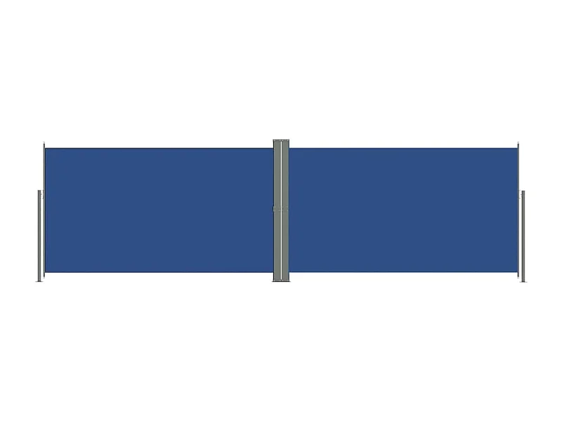 Auvent latéral rétractable Bleu 180x600