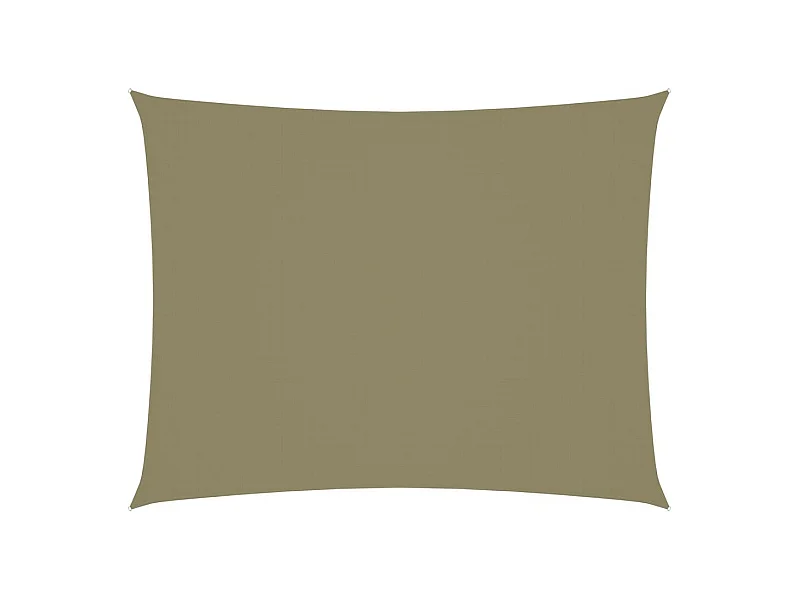 Voile de parasol Tissu Oxford rectangulaire 3,5x4,5 m Beige