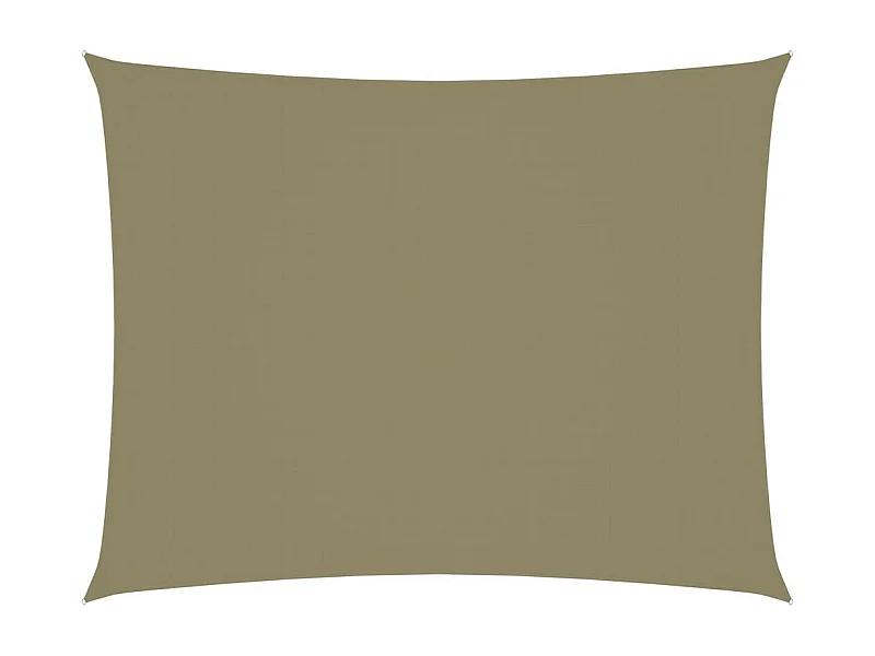 Voile de parasol Tissu Oxford rectangulaire 3,5x4,5 m Beige