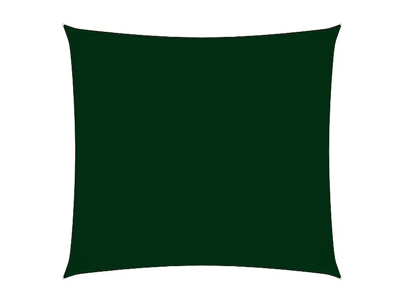 Voile de parasol Tissu Oxford carré 3,6x3,6 m Vert foncé