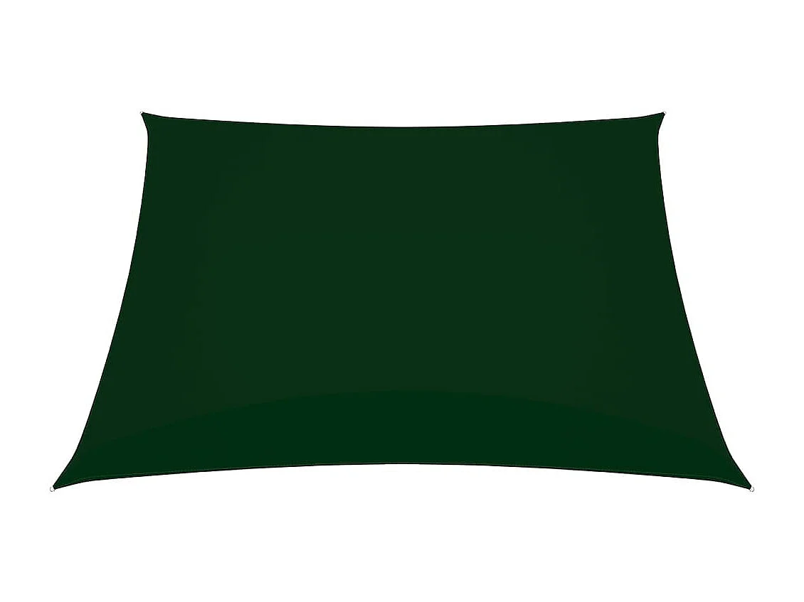 Voile de parasol Tissu Oxford carré 3,6x3,6 m Vert foncé