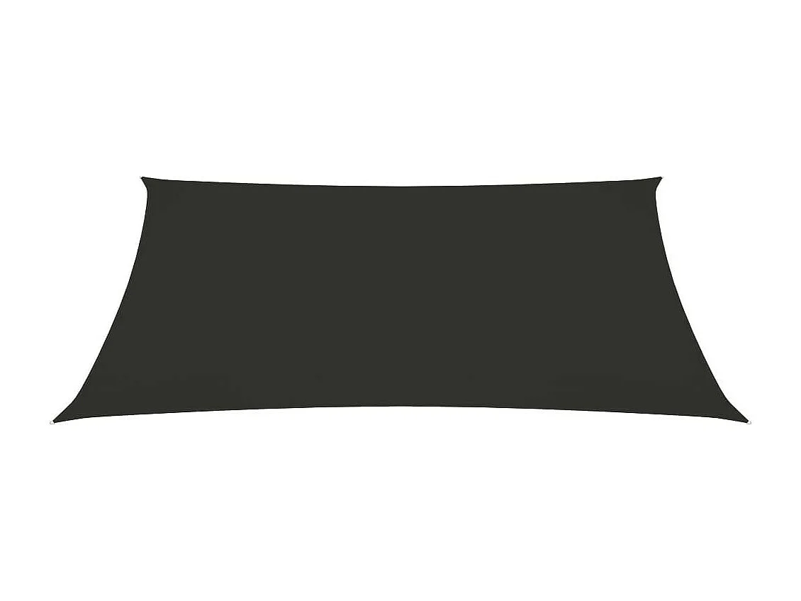 Voile de parasol Tissu Oxford rectangulaire 5x6 m Anthracite