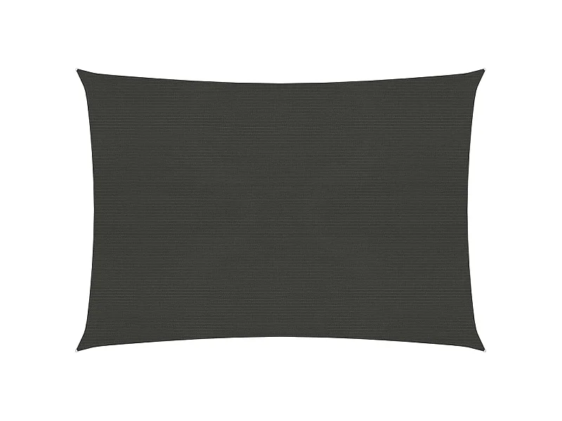 Voile d'ombrage 160 g-m² Anthracite 3,5x4,5 m PEHD