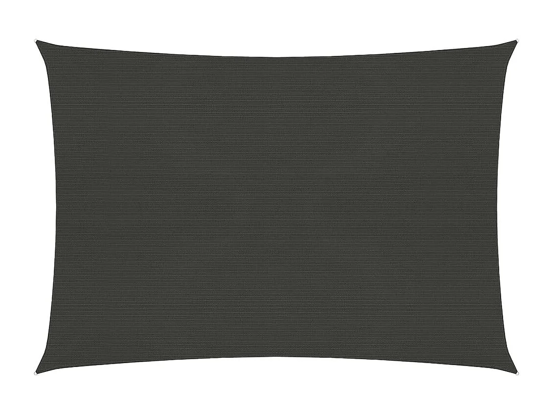Voile d'ombrage 160 g-m² Anthracite 3,5x4,5 m PEHD