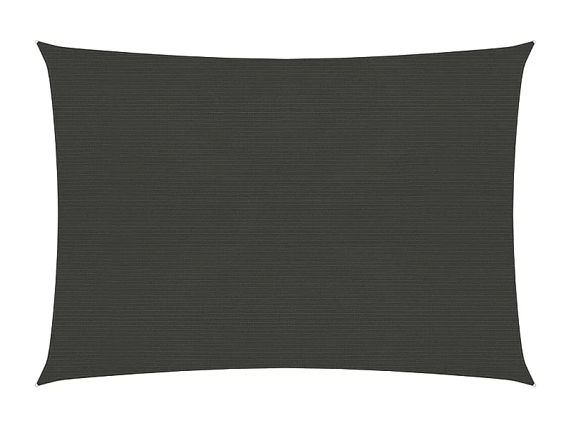 Voile d'ombrage 160 g-m² Anthracite 3,5x4,5 m PEHD